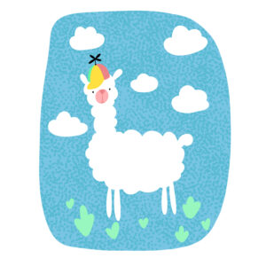Llama in a Cool Hat