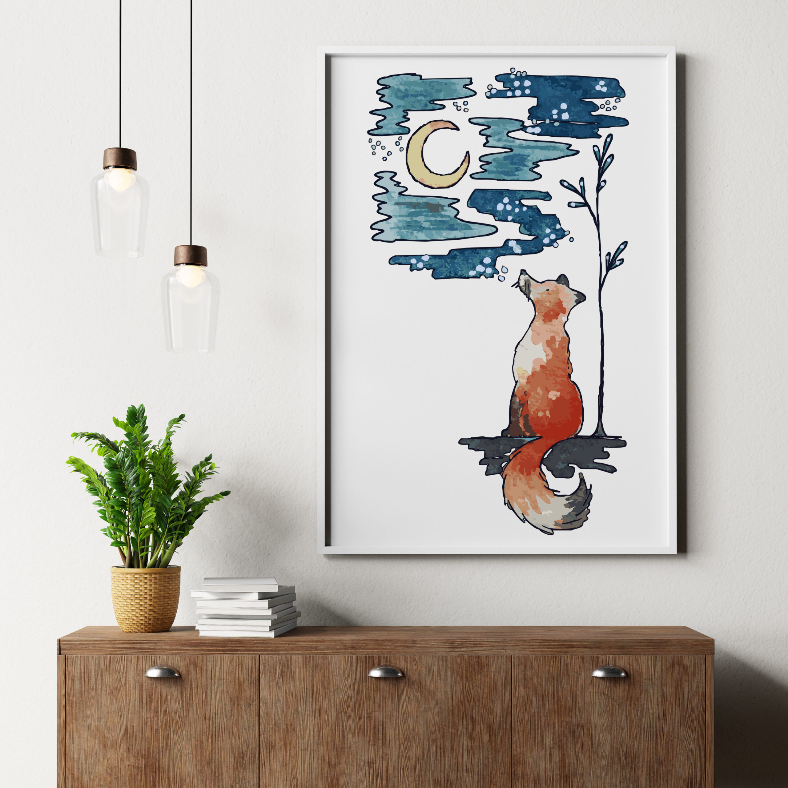 Fox and the Crescent Moon - Image 2